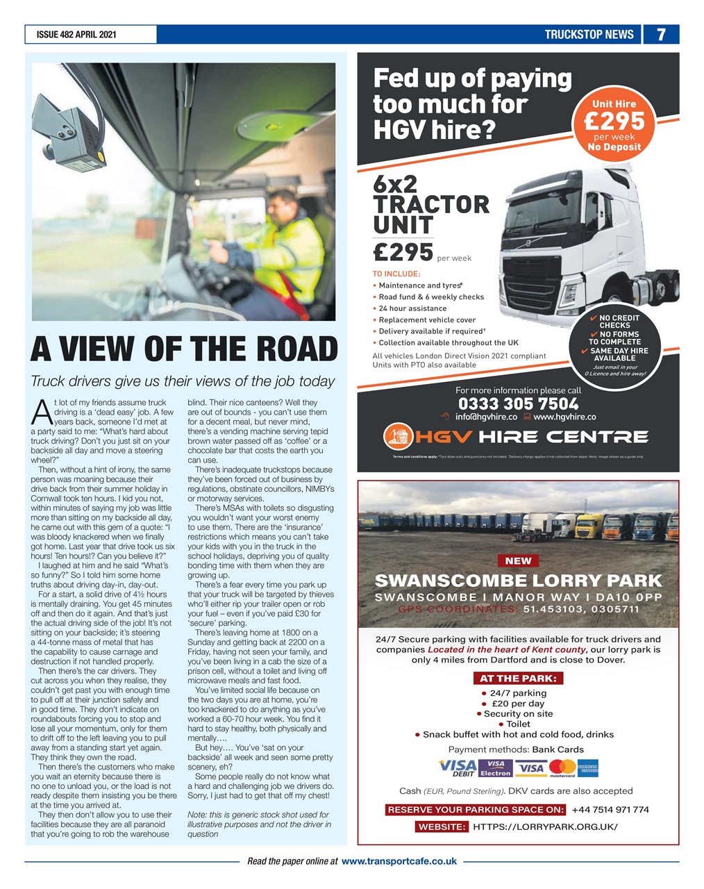 Truckstop News Preview Pages