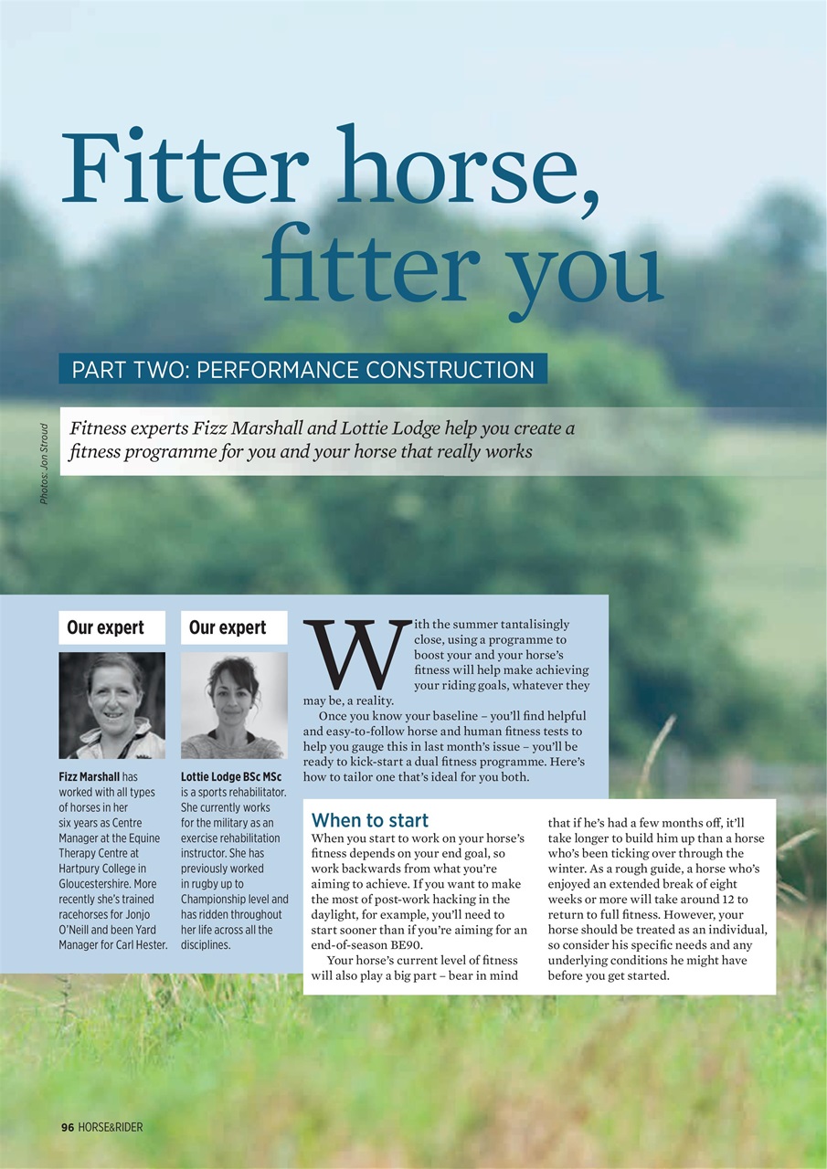 Horse&Rider Magazine - UK equestrian magazine for Horse and Rider Preview Pages