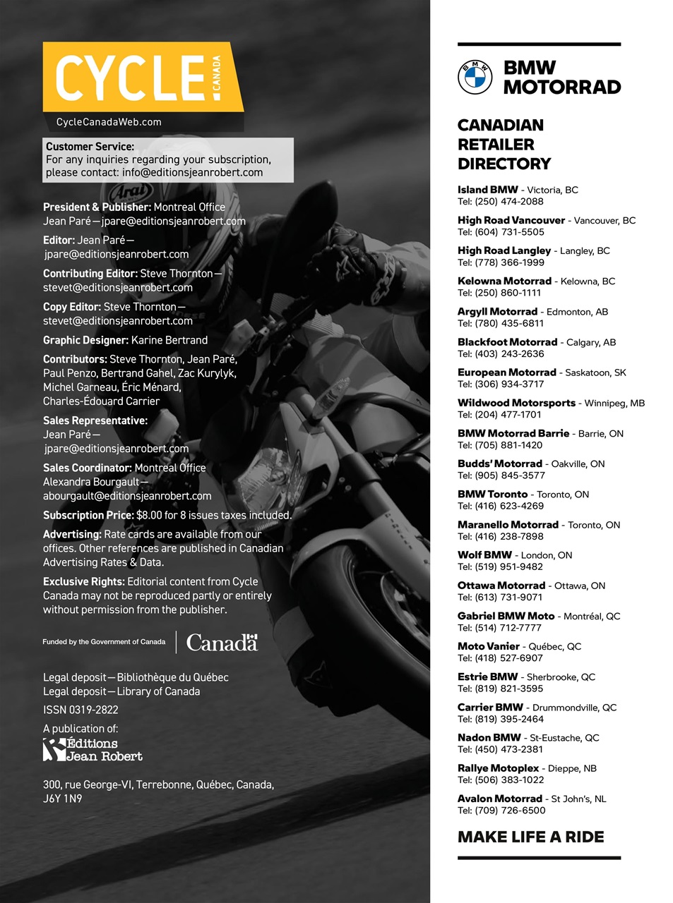 Cycle Canada Preview Pages