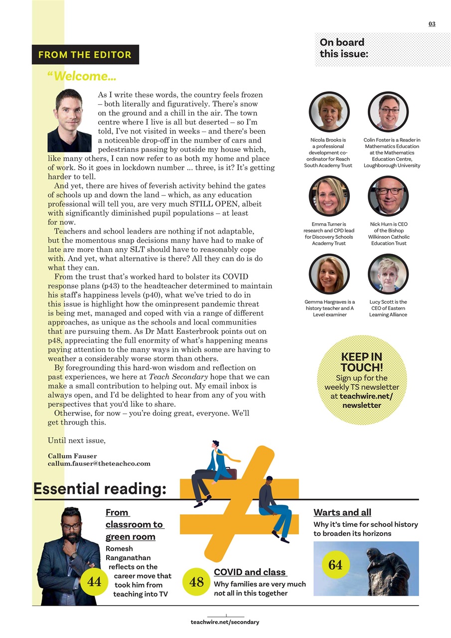 Teach Secondary Preview Pages