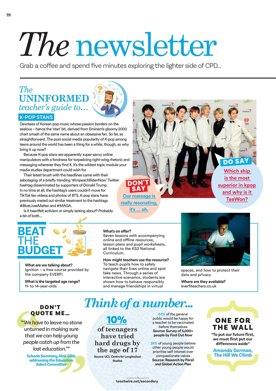 Teach Secondary Preview Pages