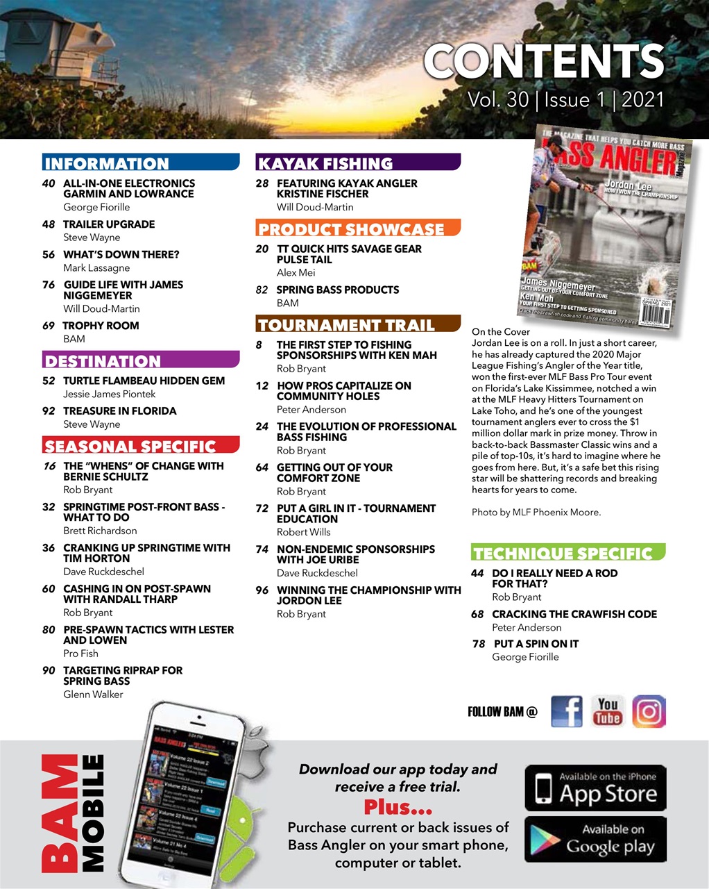 BASS ANGLER MAGAZINE Preview Pages