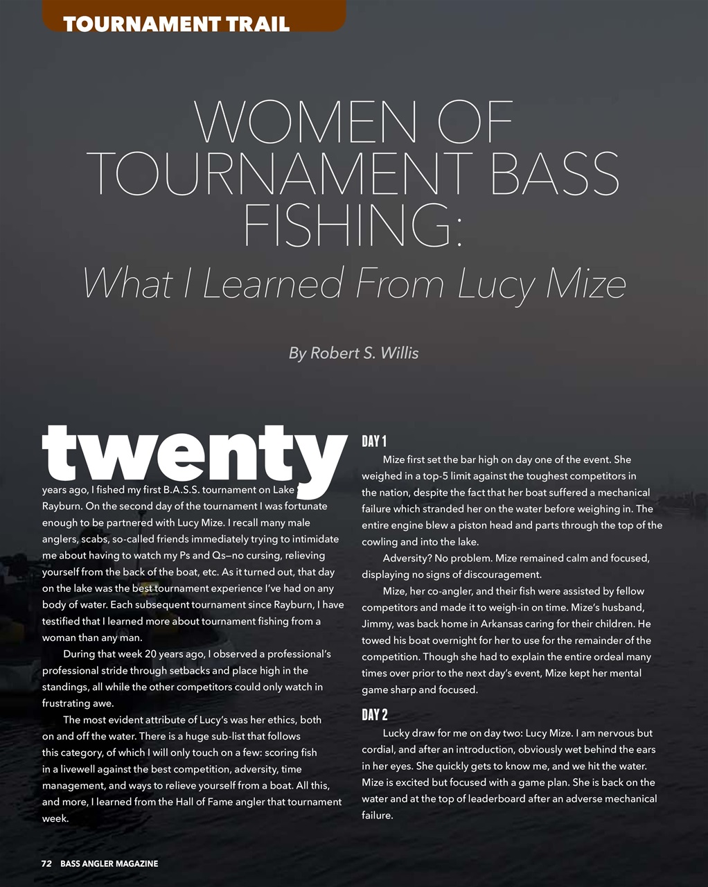 BASS ANGLER MAGAZINE Preview Pages
