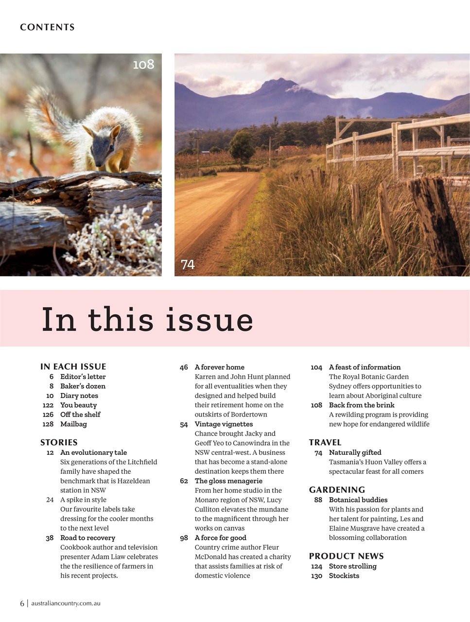 Australian Country Preview Pages