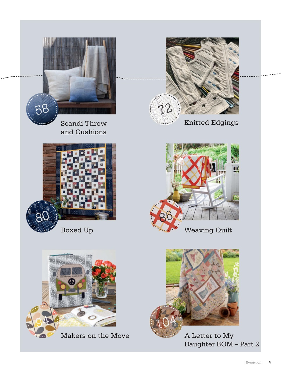 Homespun Preview Pages