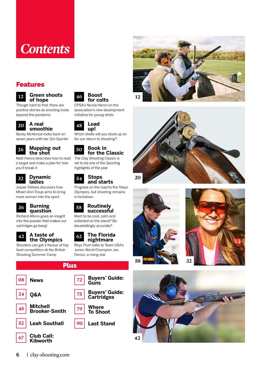 Clay Shooting Preview Pages