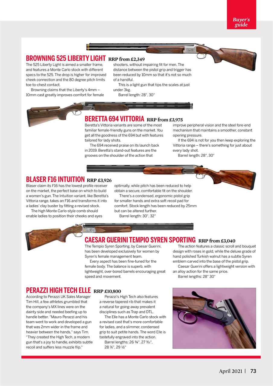 Clay Shooting Preview Pages