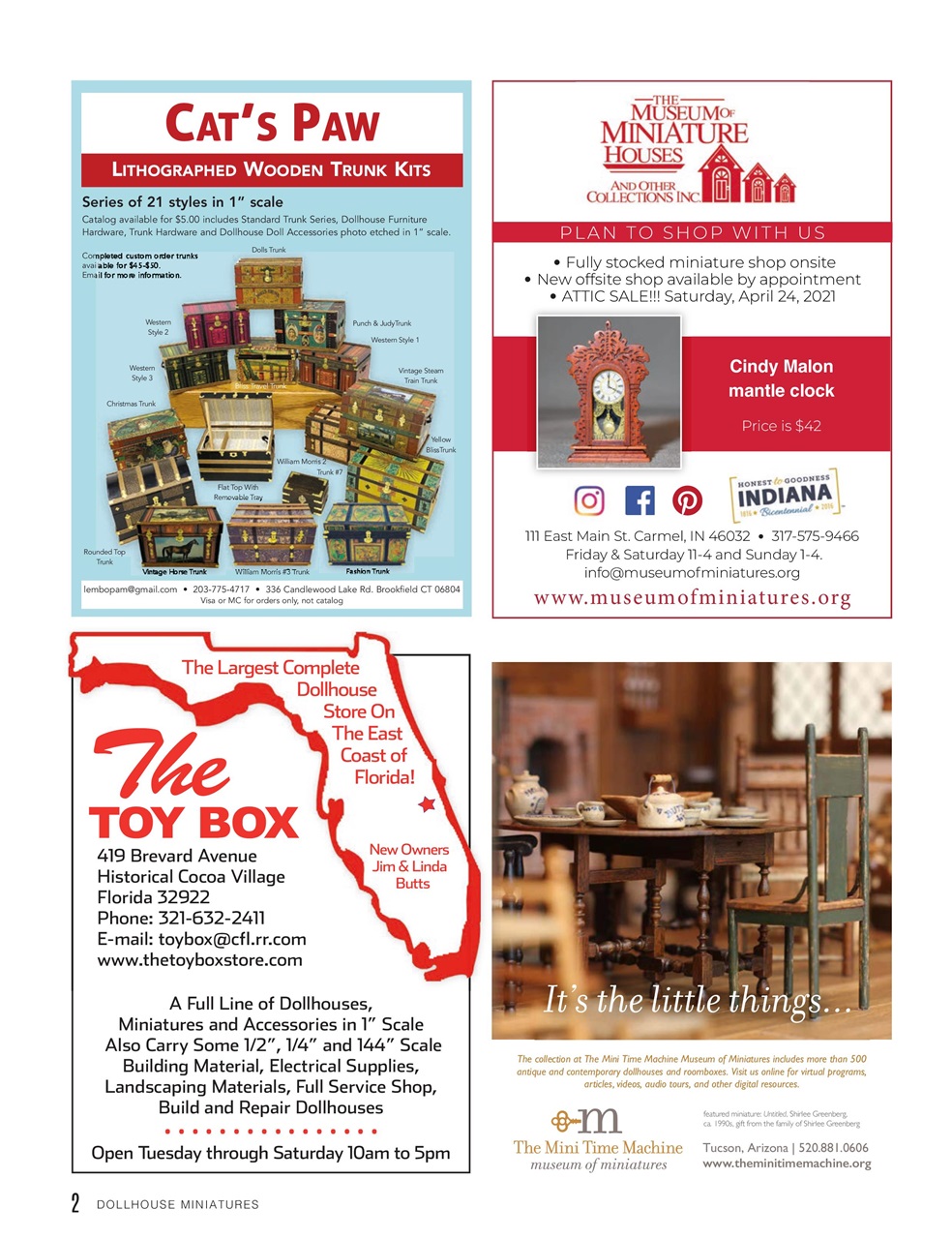 Dollhouse Miniatures Preview Pages