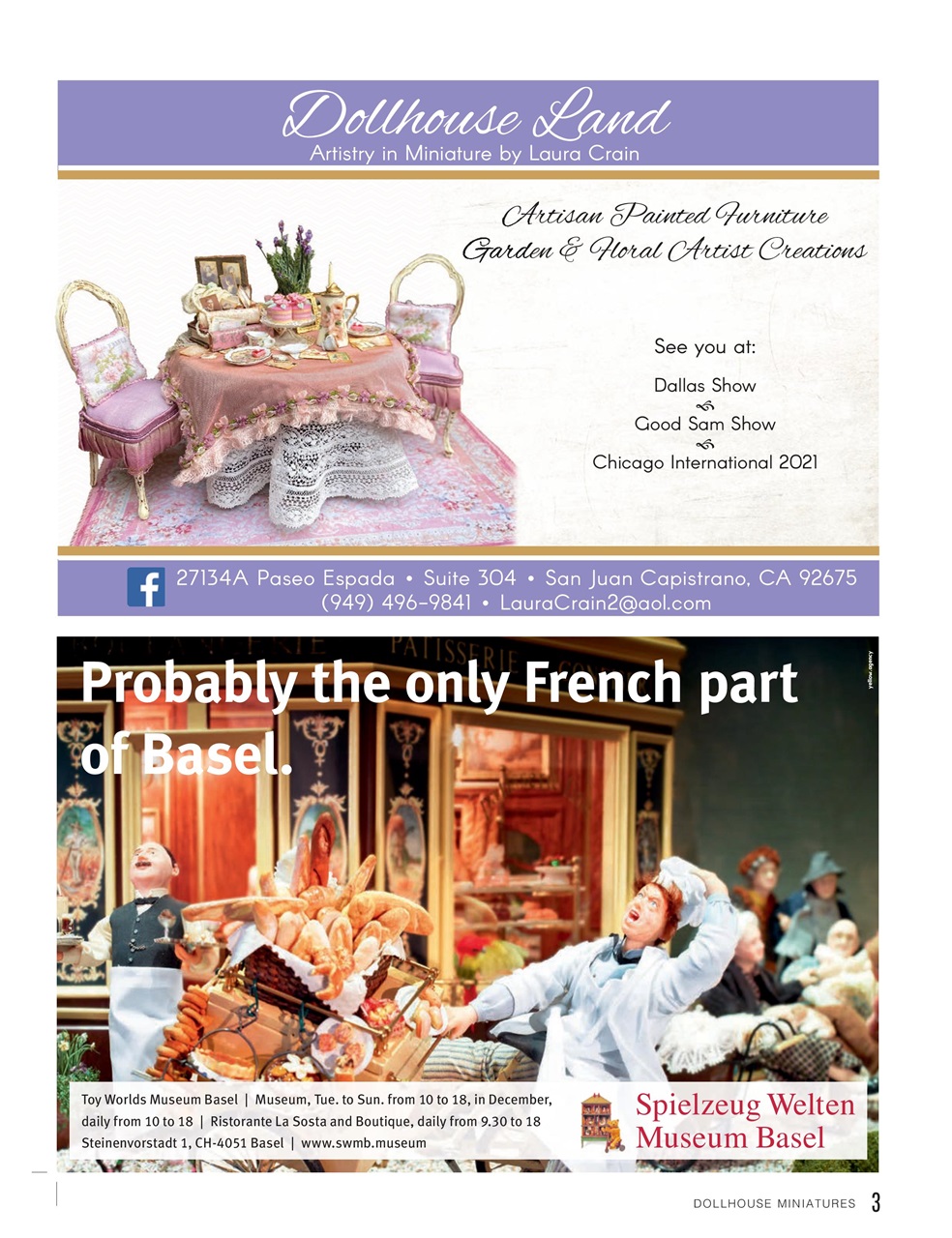 Dollhouse Miniatures Preview Pages