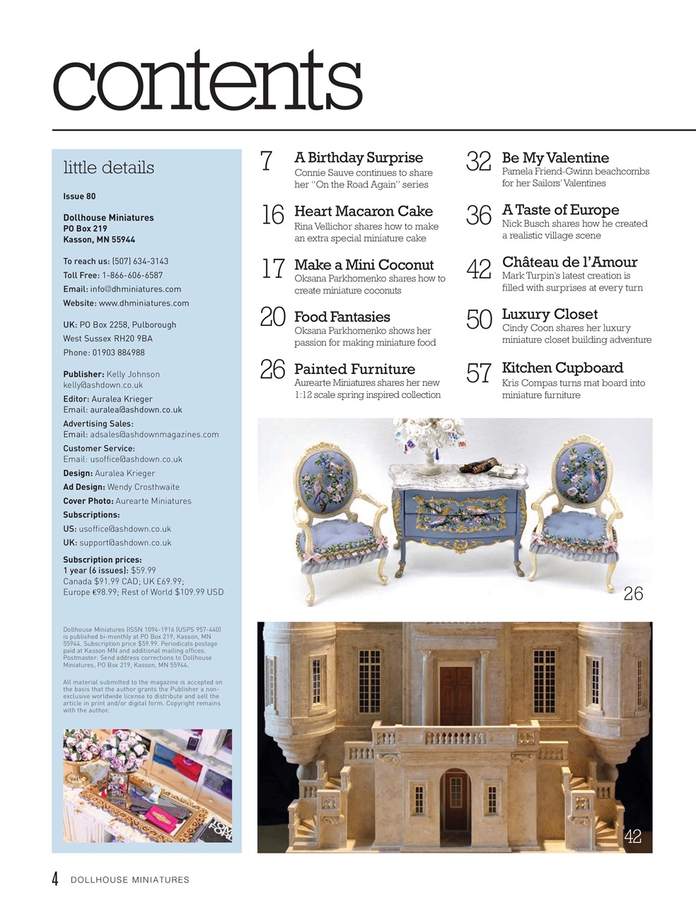 Dollhouse Miniatures Preview Pages