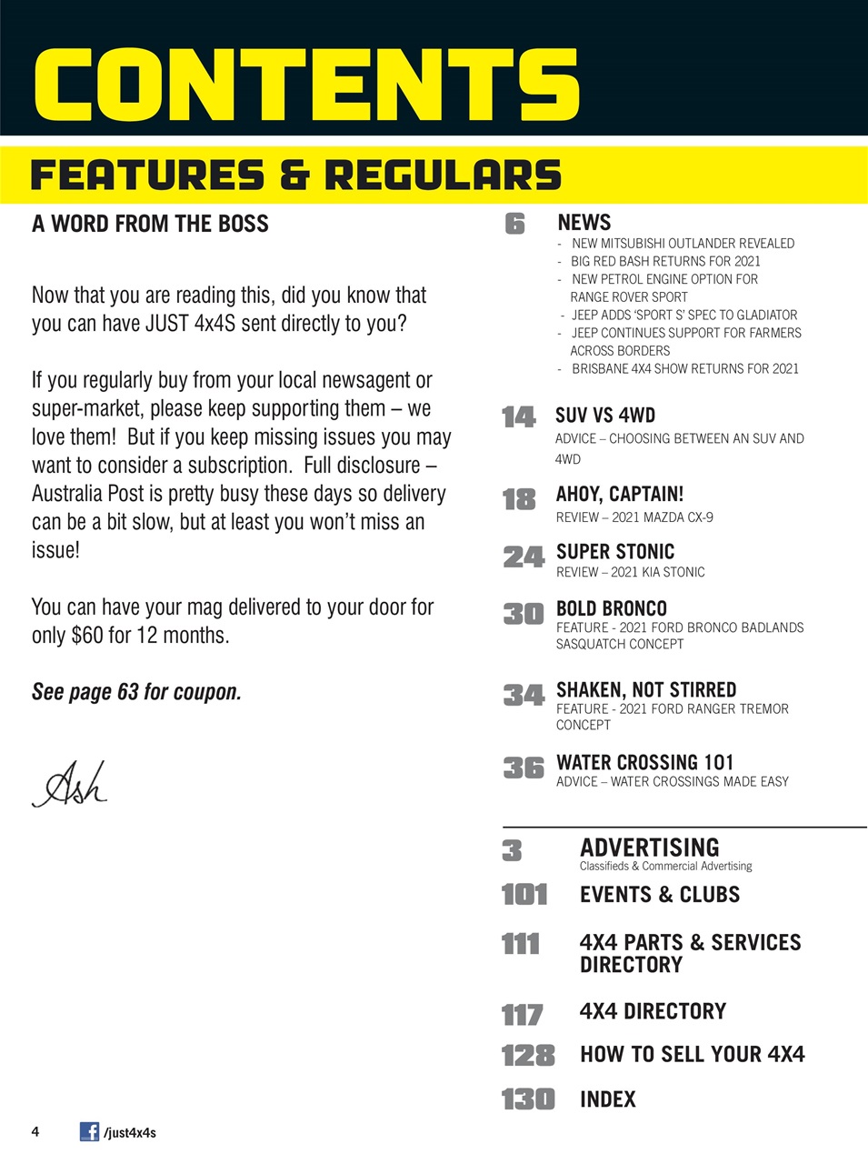 JUST 4X4S Preview Pages