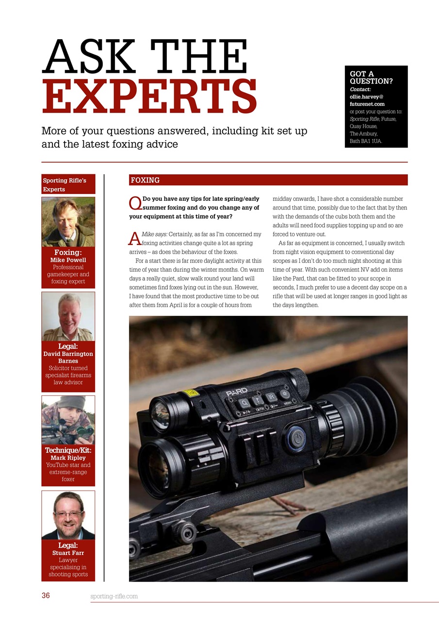 Sporting Rifle Preview Pages