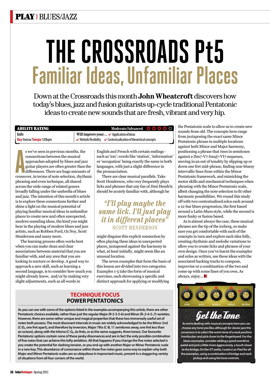 Guitar Techniques Preview Pages