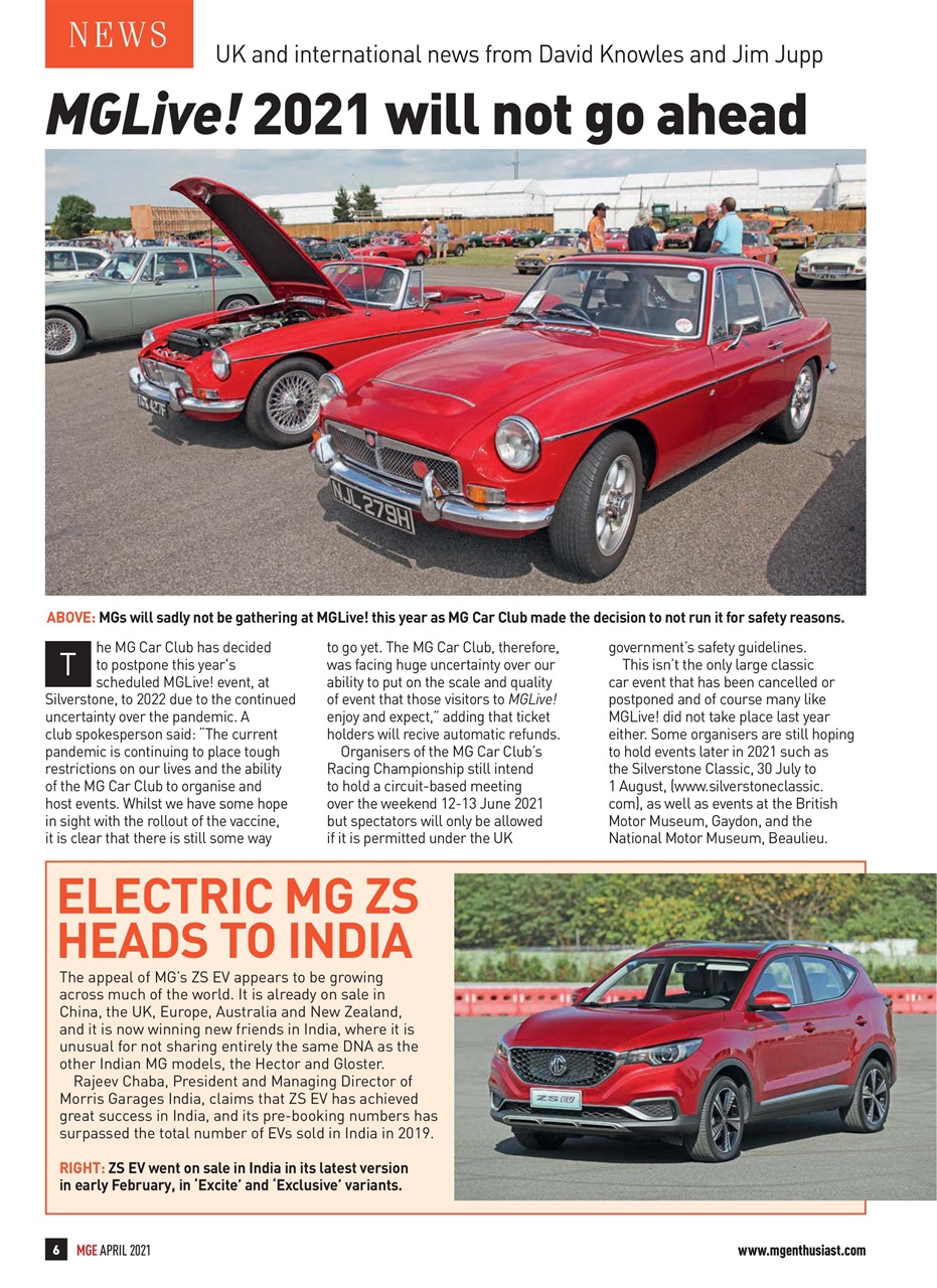 MG Enthusiast Preview Pages