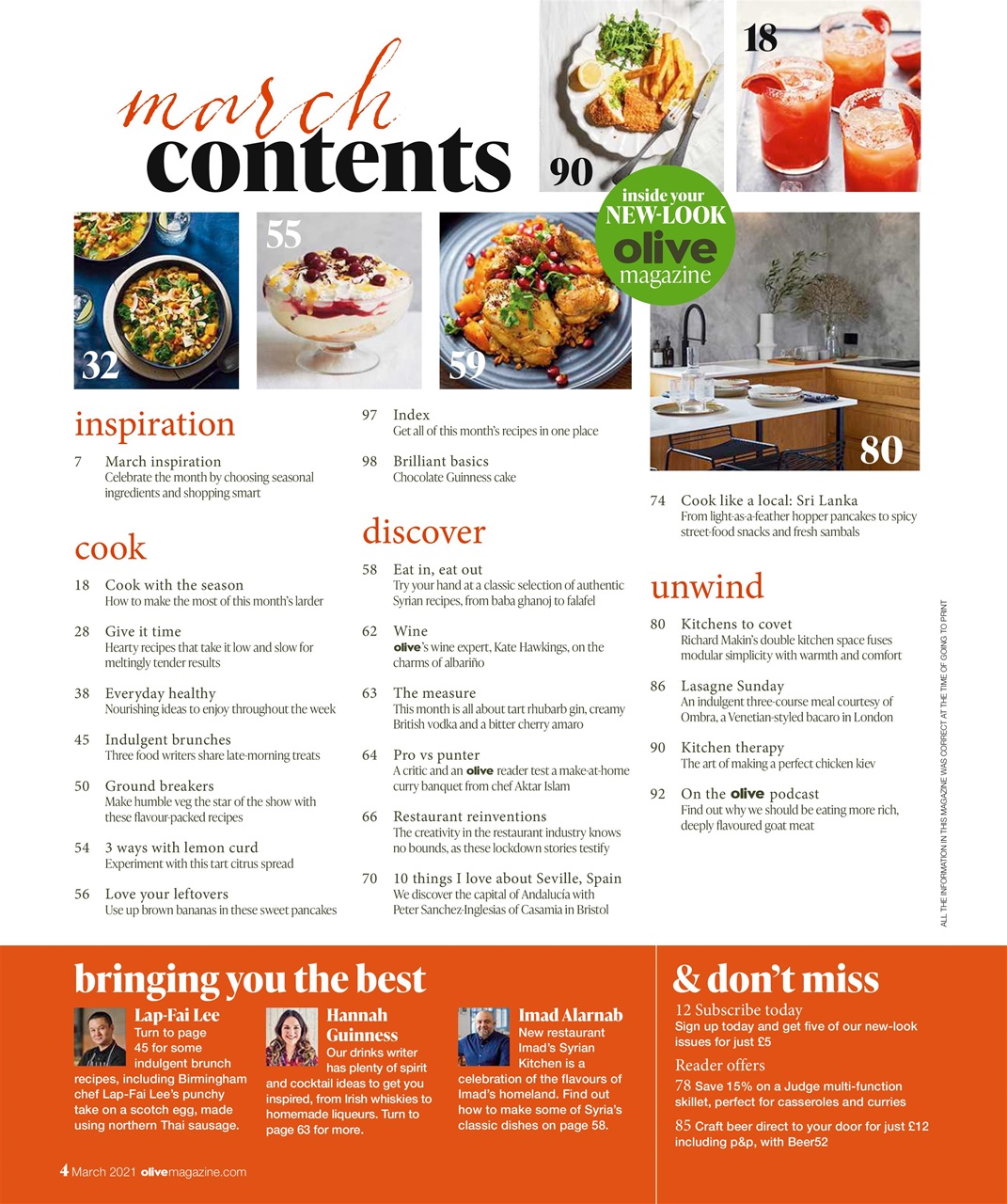 Olive Magazine Preview Pages