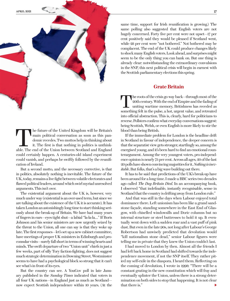 Prospect Magazine Preview Pages