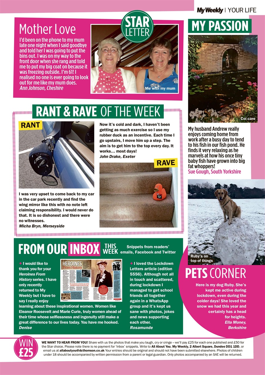 My Weekly Preview Pages