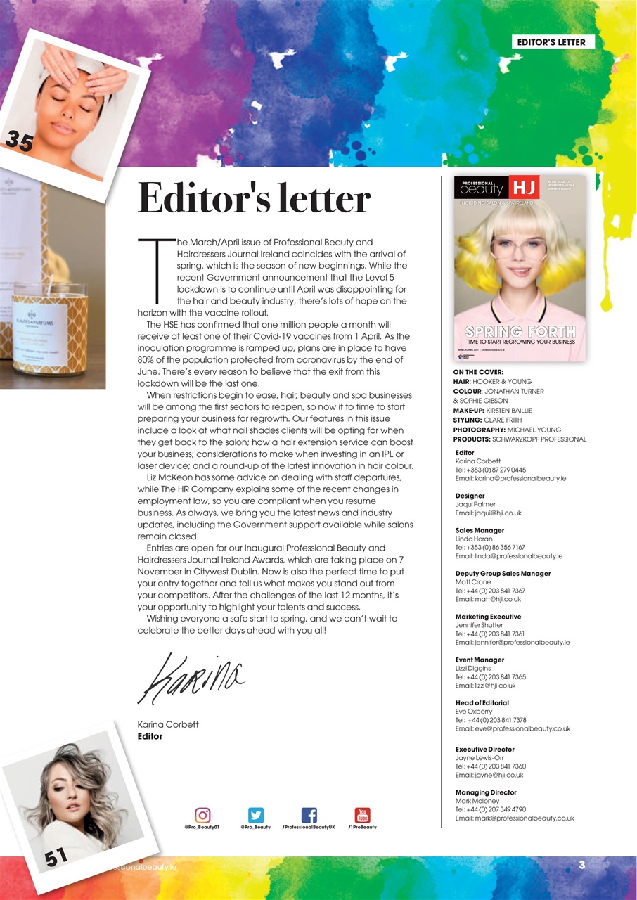 Professional Beauty & HJ Ireland Preview Pages