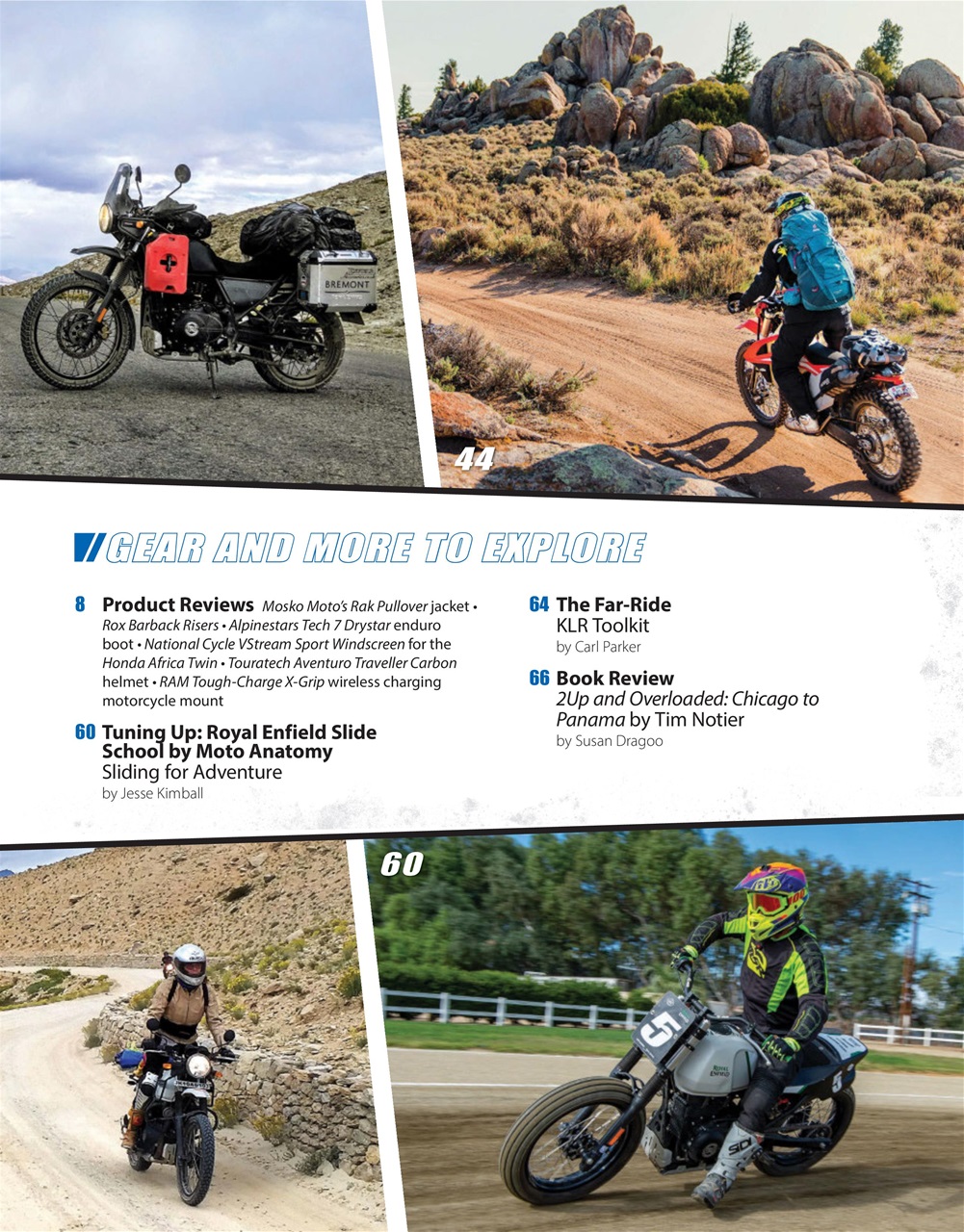 Adventure Motorcycle Preview Pages