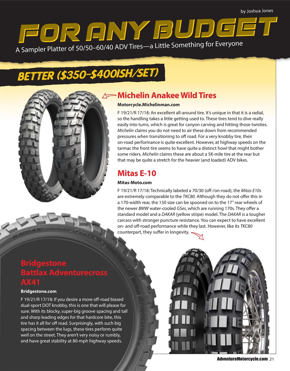 Adventure Motorcycle Preview Pages