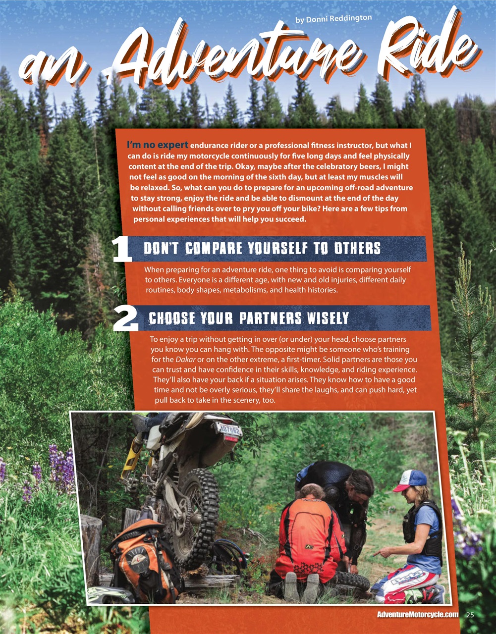 Adventure Motorcycle Preview Pages