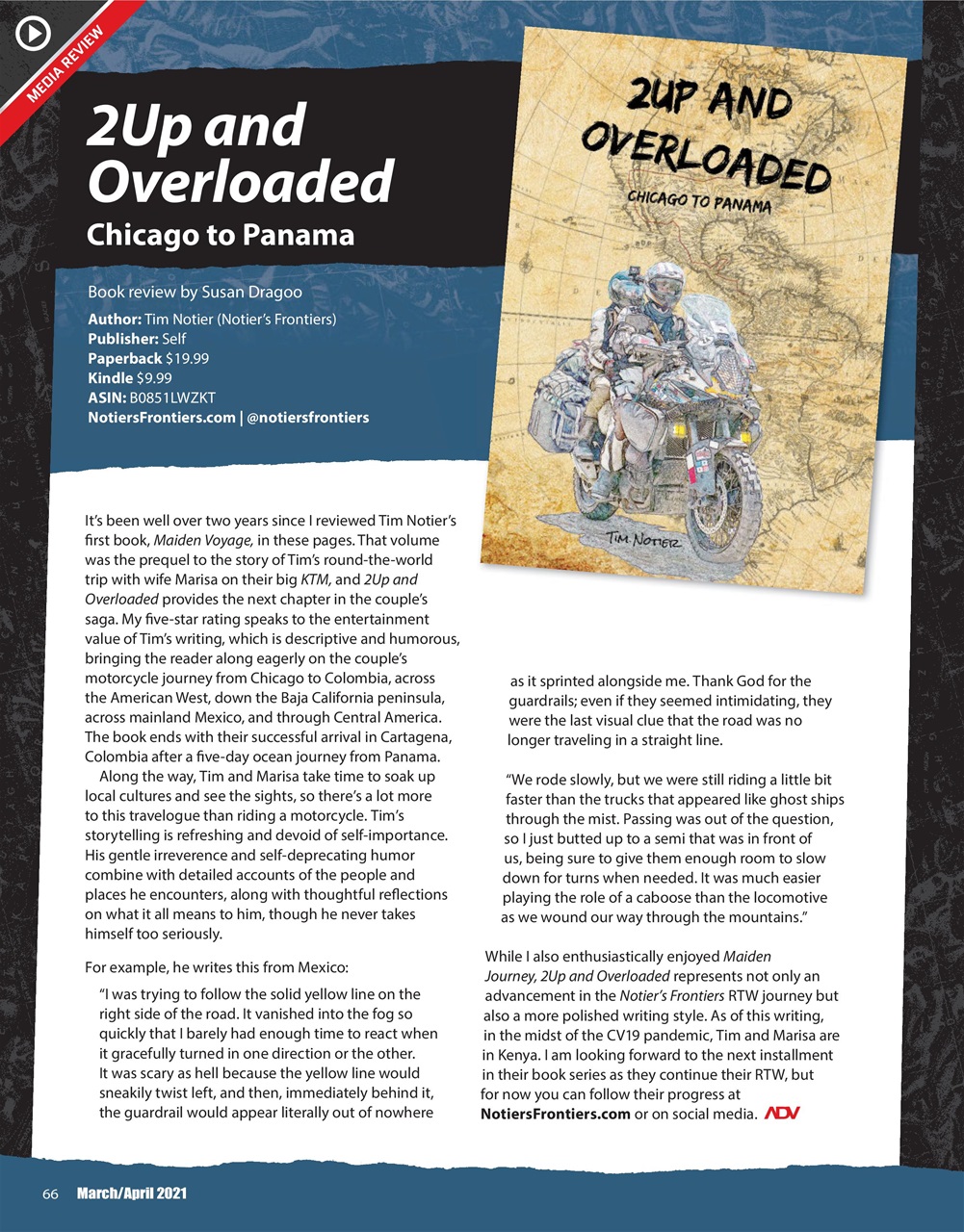 Adventure Motorcycle Preview Pages