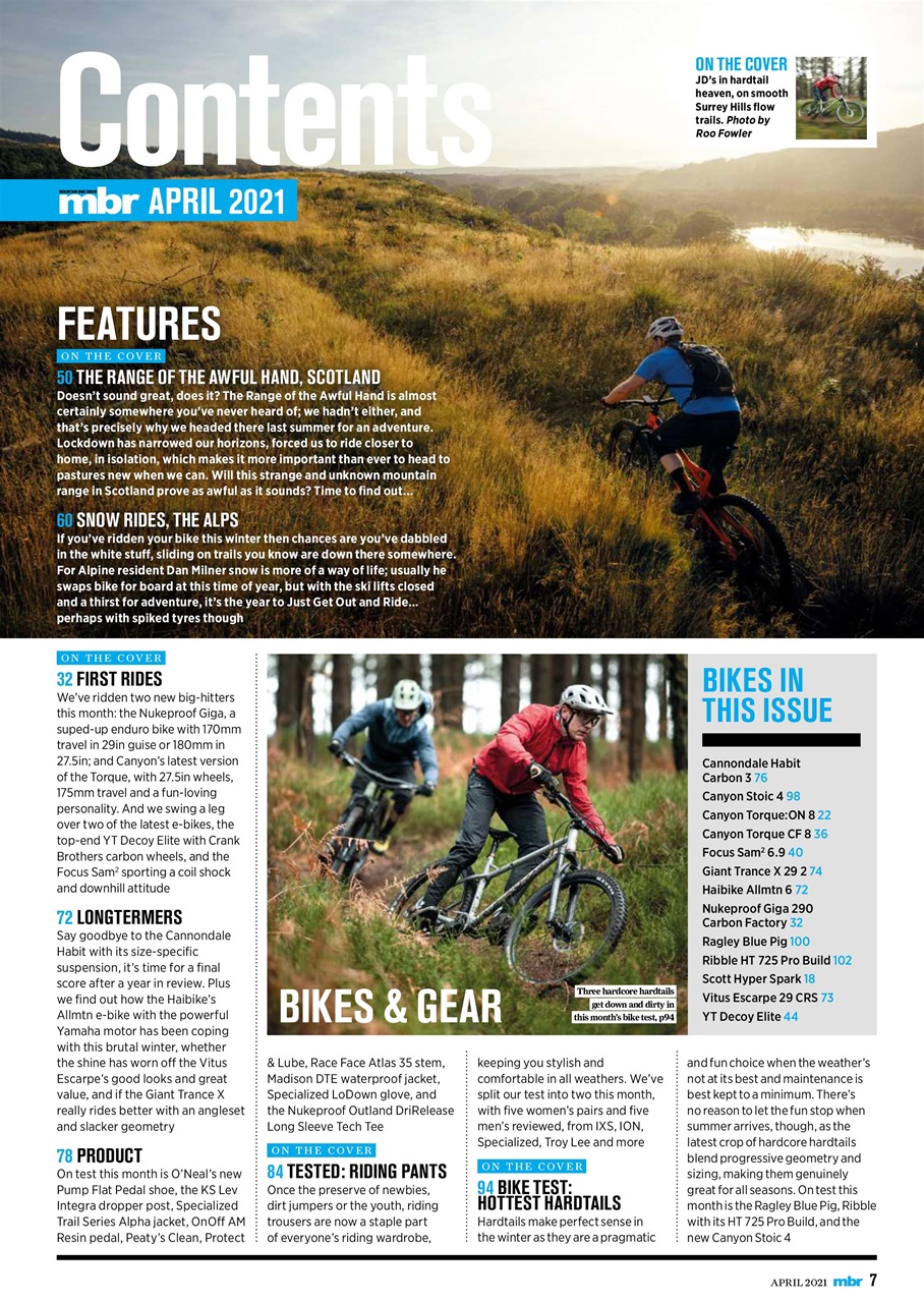 Mountain Bike Rider Preview Pages