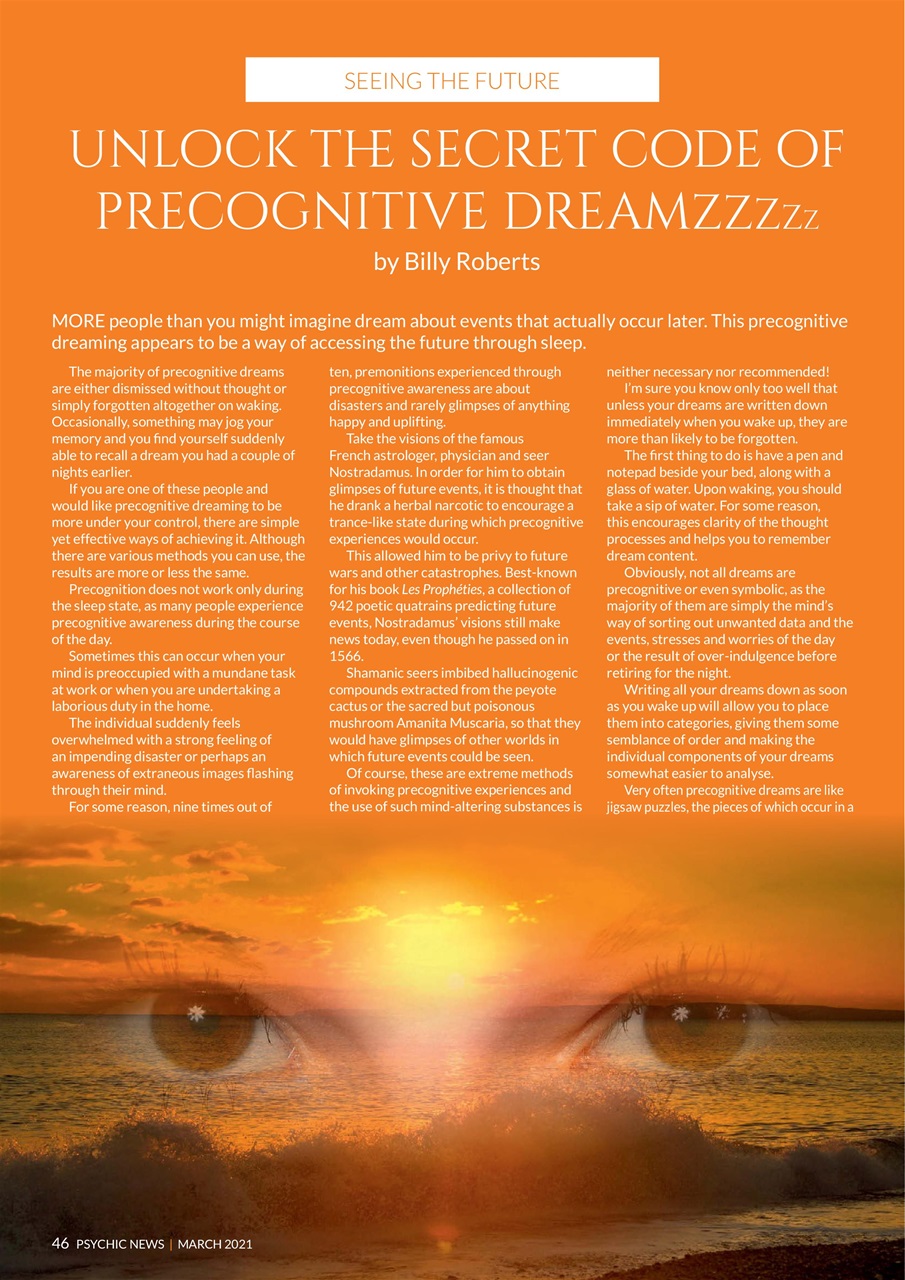 Psychic News Preview Pages