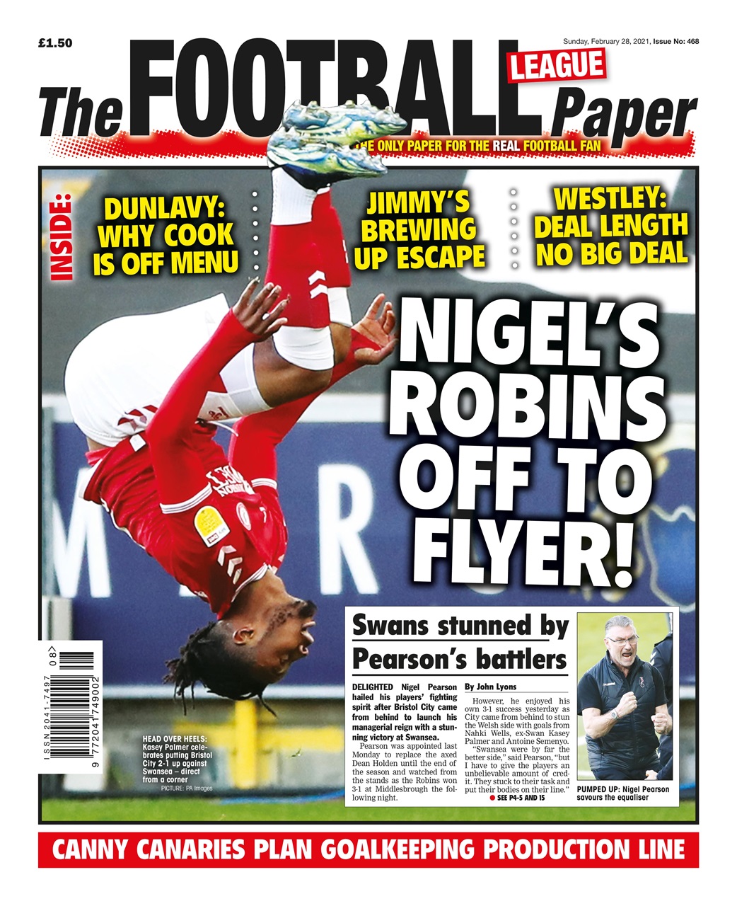 The Football League Paper Preview Pages