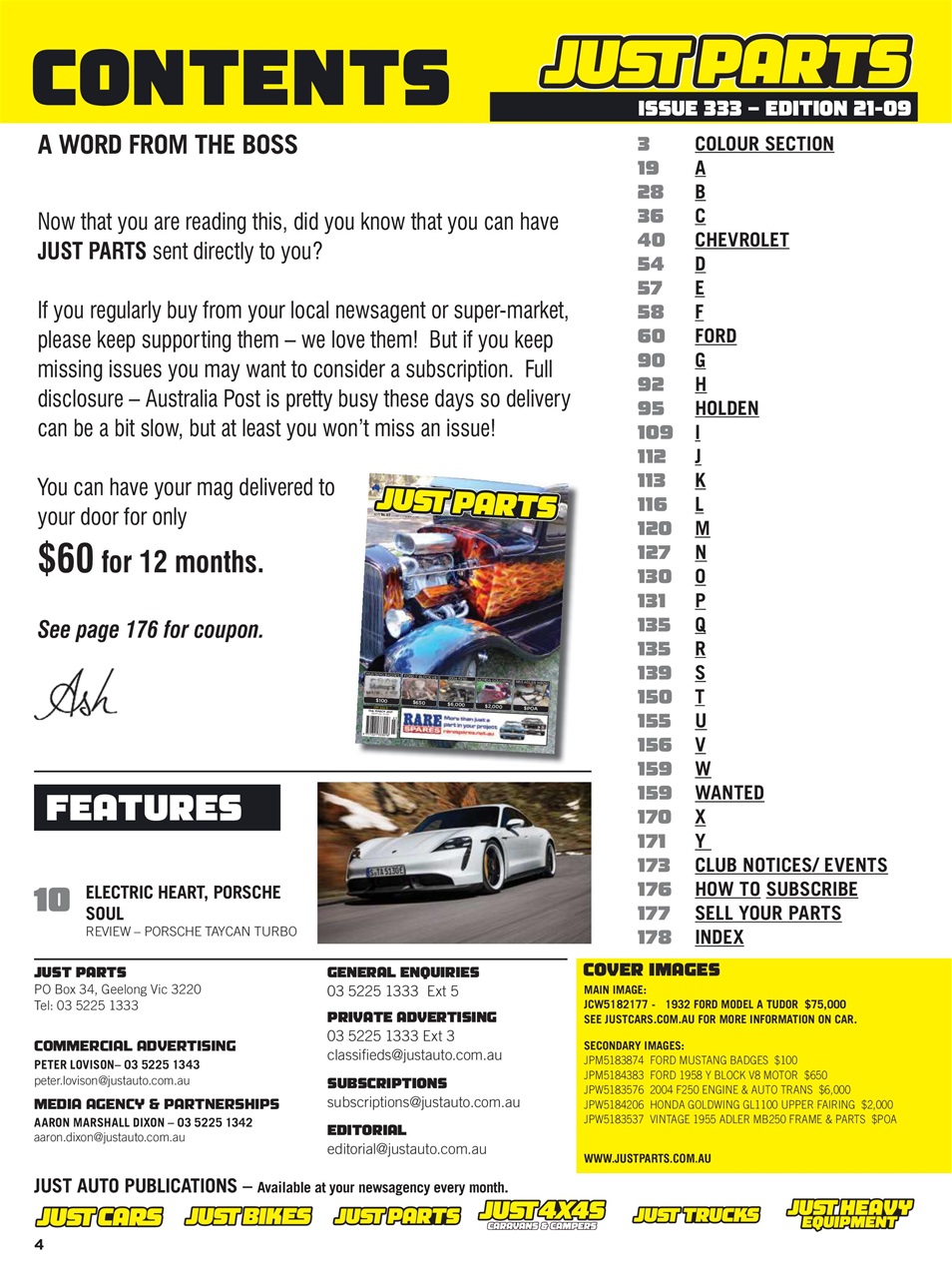 JUST PARTS Preview Pages