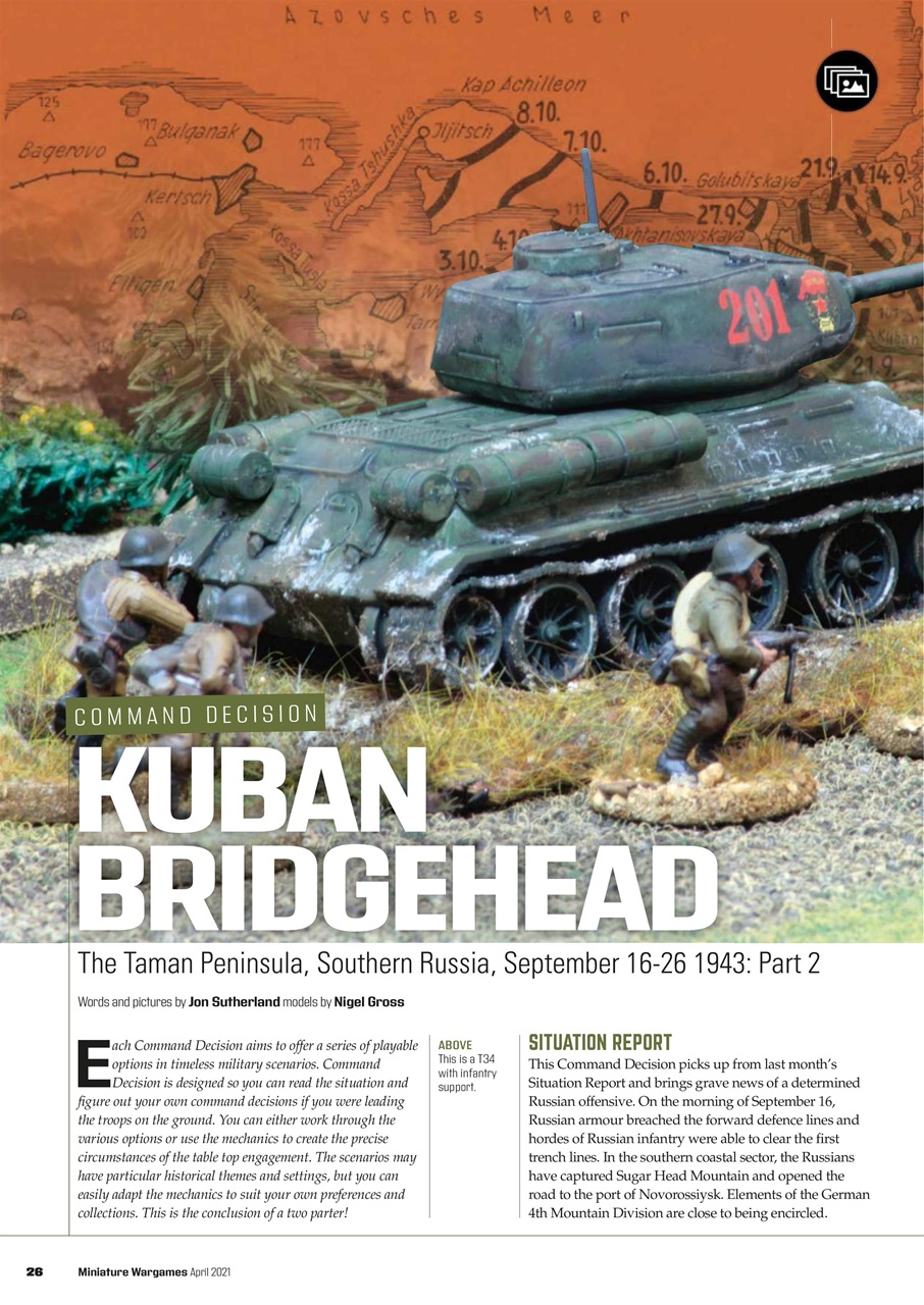 Miniature Wargames Preview Pages