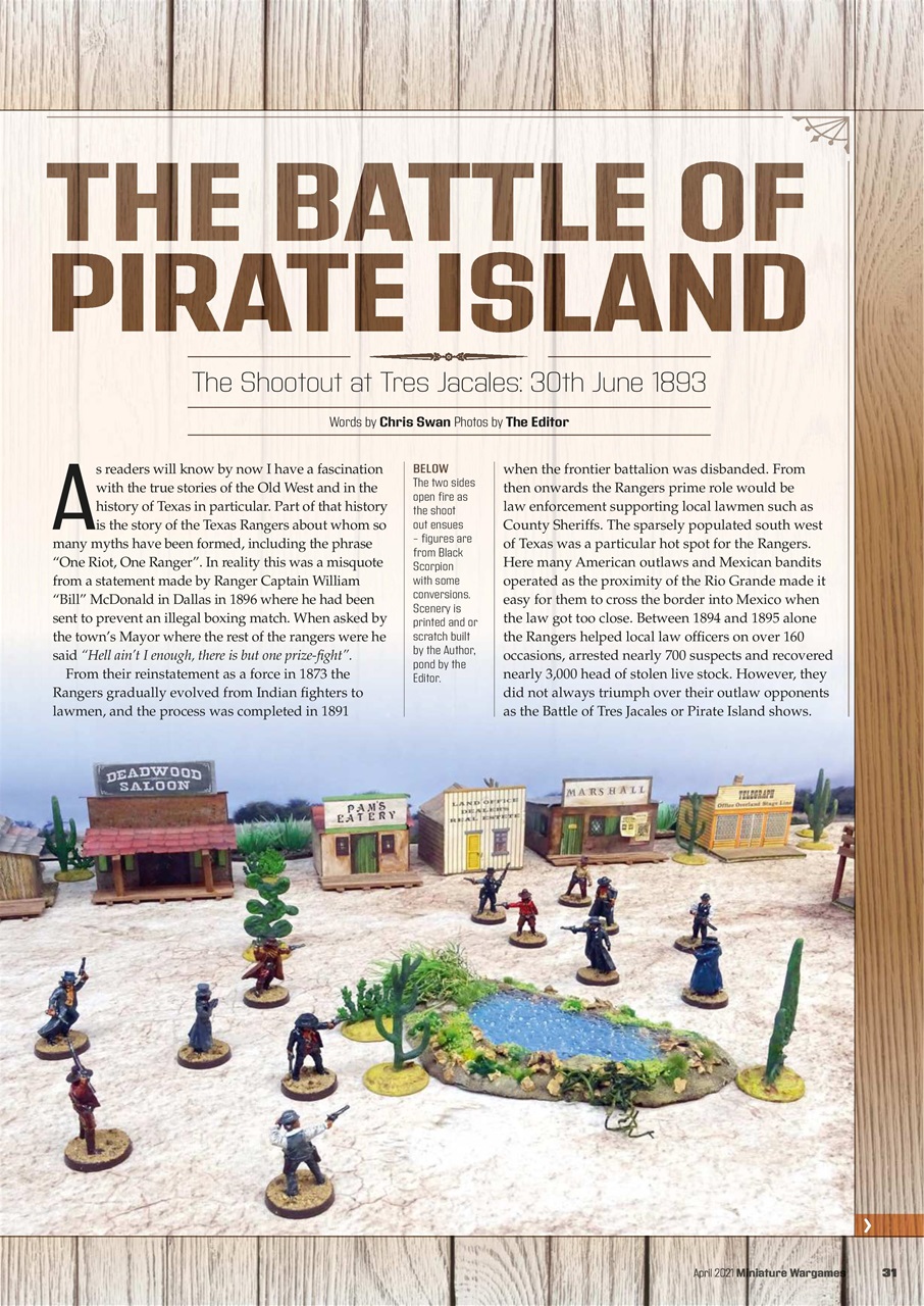 Miniature Wargames Preview Pages