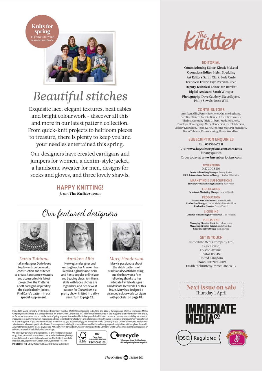 The Knitter Preview Pages