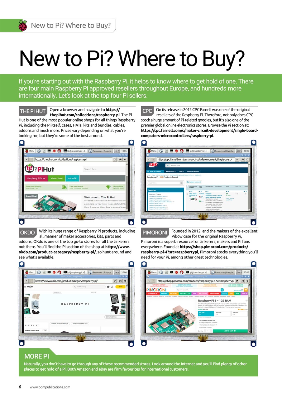 Complete Raspberry Pi Preview Pages