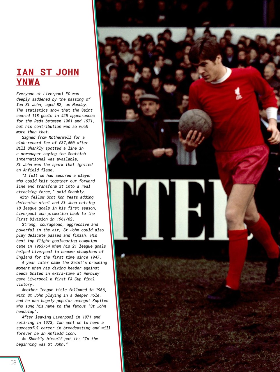 Liverpool FC Programmes Preview Pages