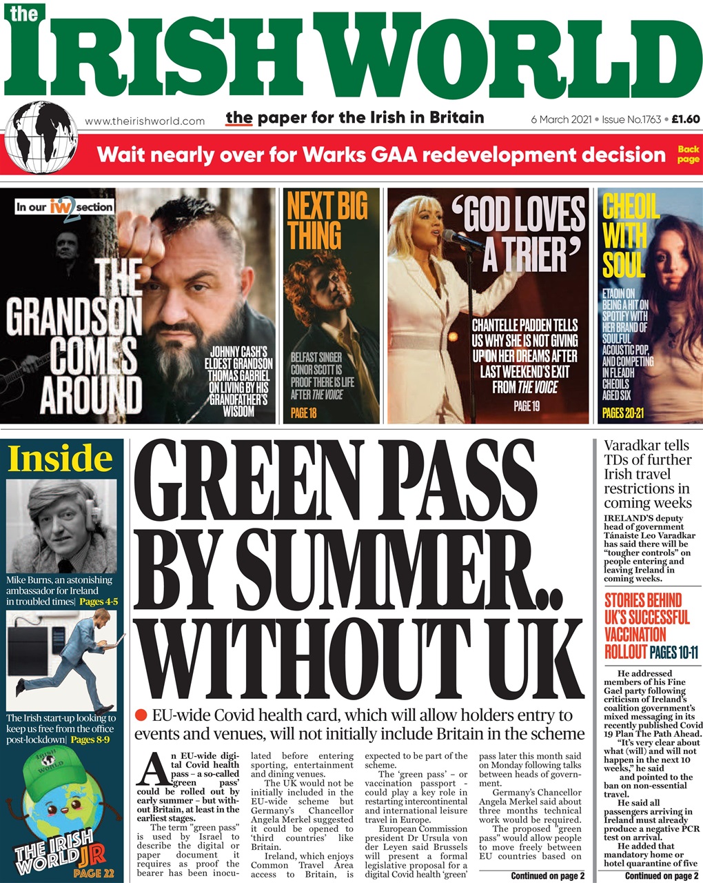 Irish World Preview Pages