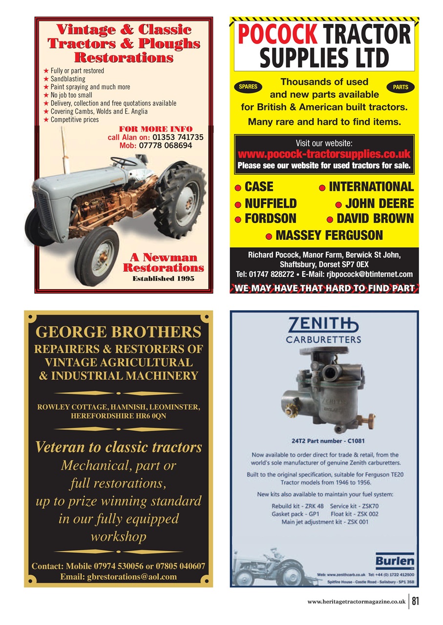 Classic Tractor Preview Pages