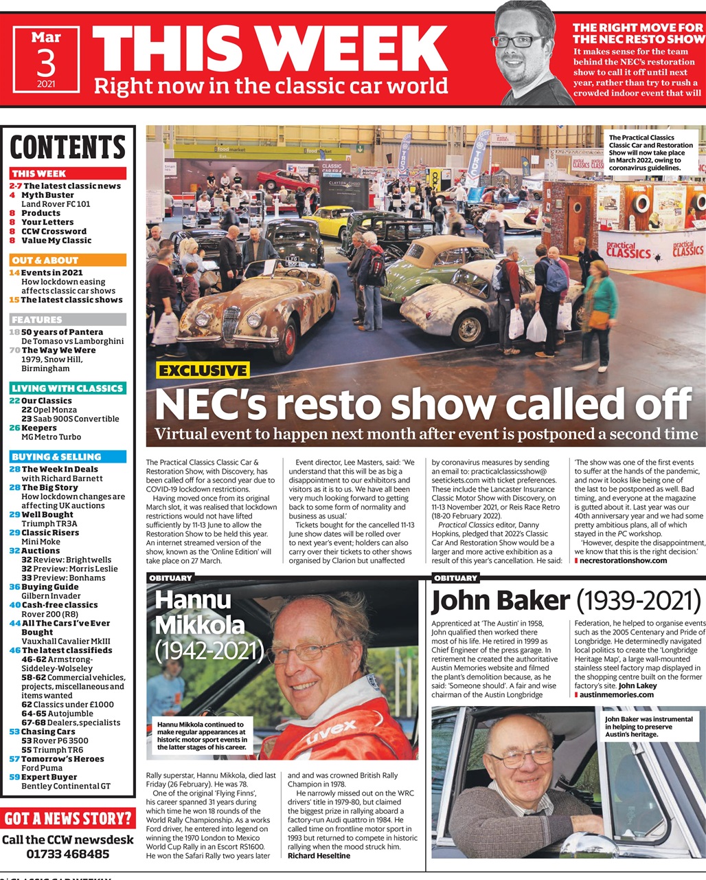 Classic Car Weekly Preview Pages
