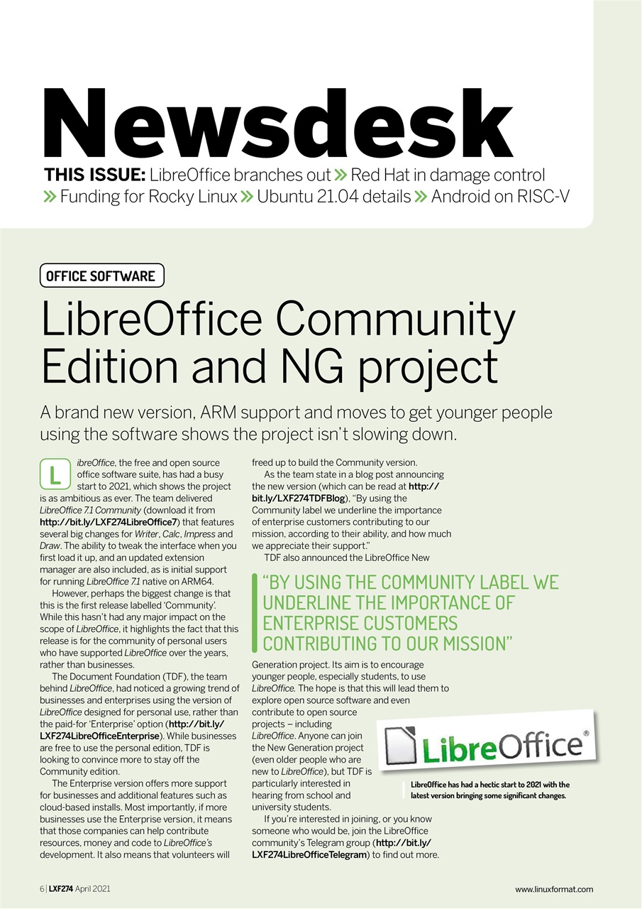 Linux Format Preview Pages