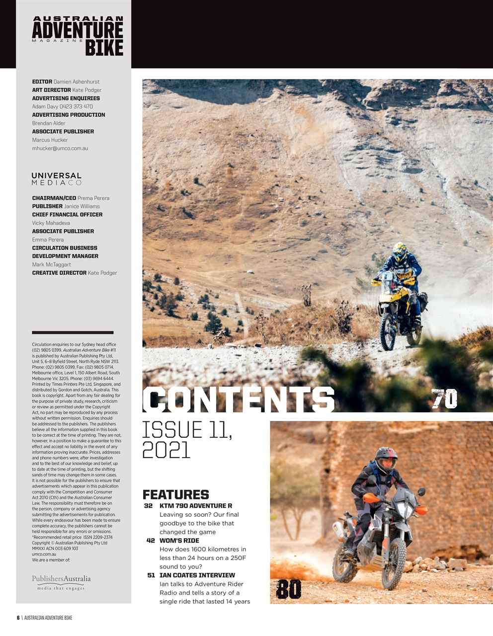 Australian Adventure Bike Preview Pages