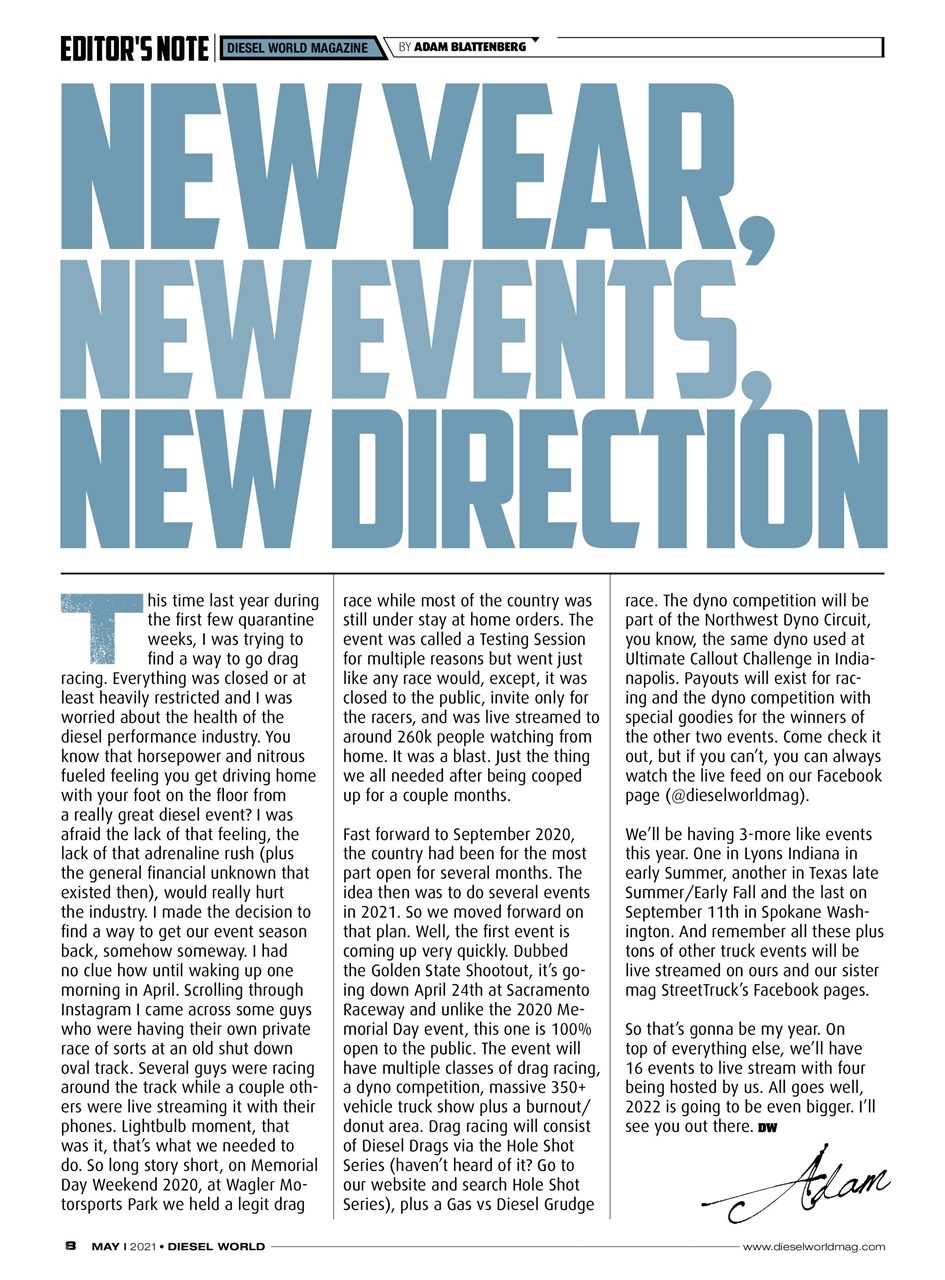 Diesel World Preview Pages