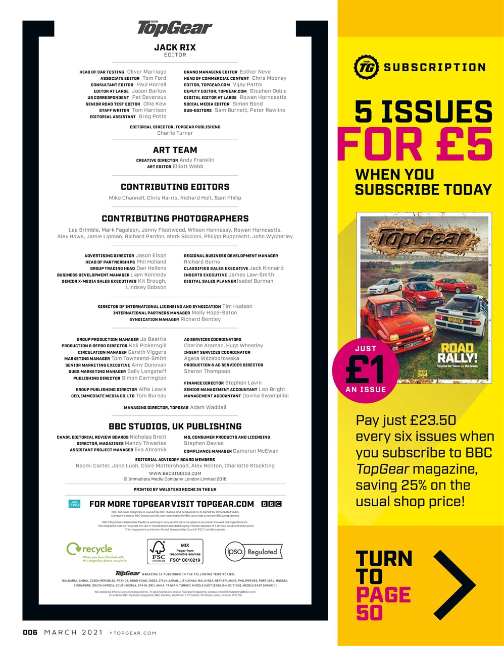 BBC Top Gear Magazine Preview Pages