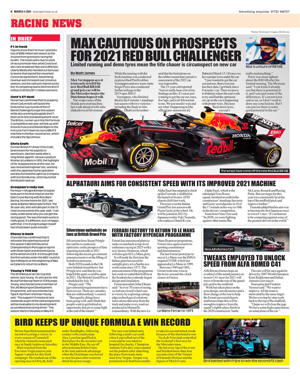 Motorsport News Preview Pages