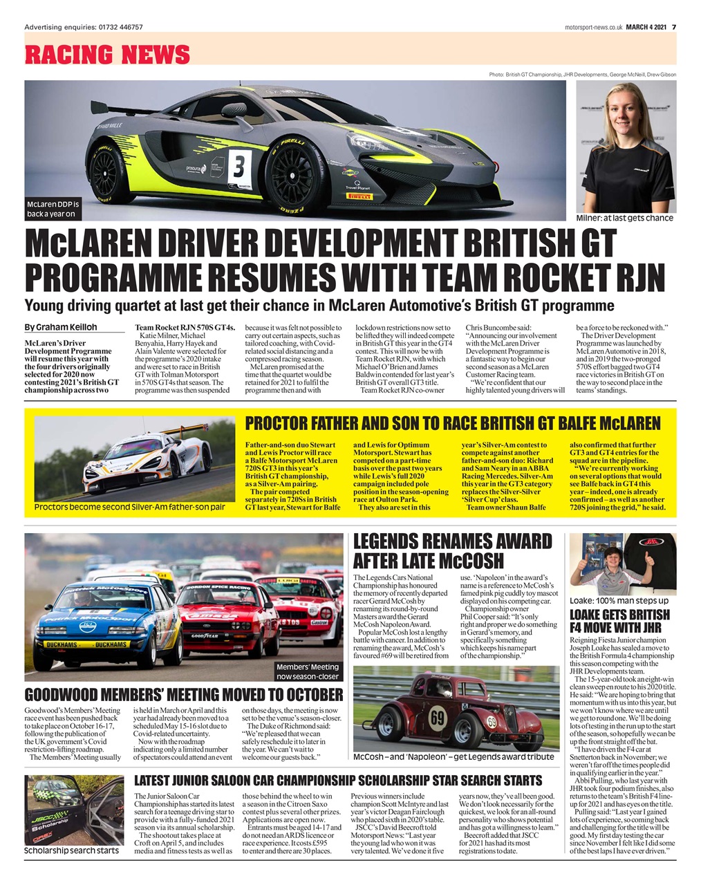 Motorsport News Preview Pages