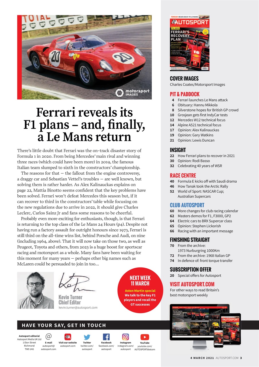 Autosport Preview Pages