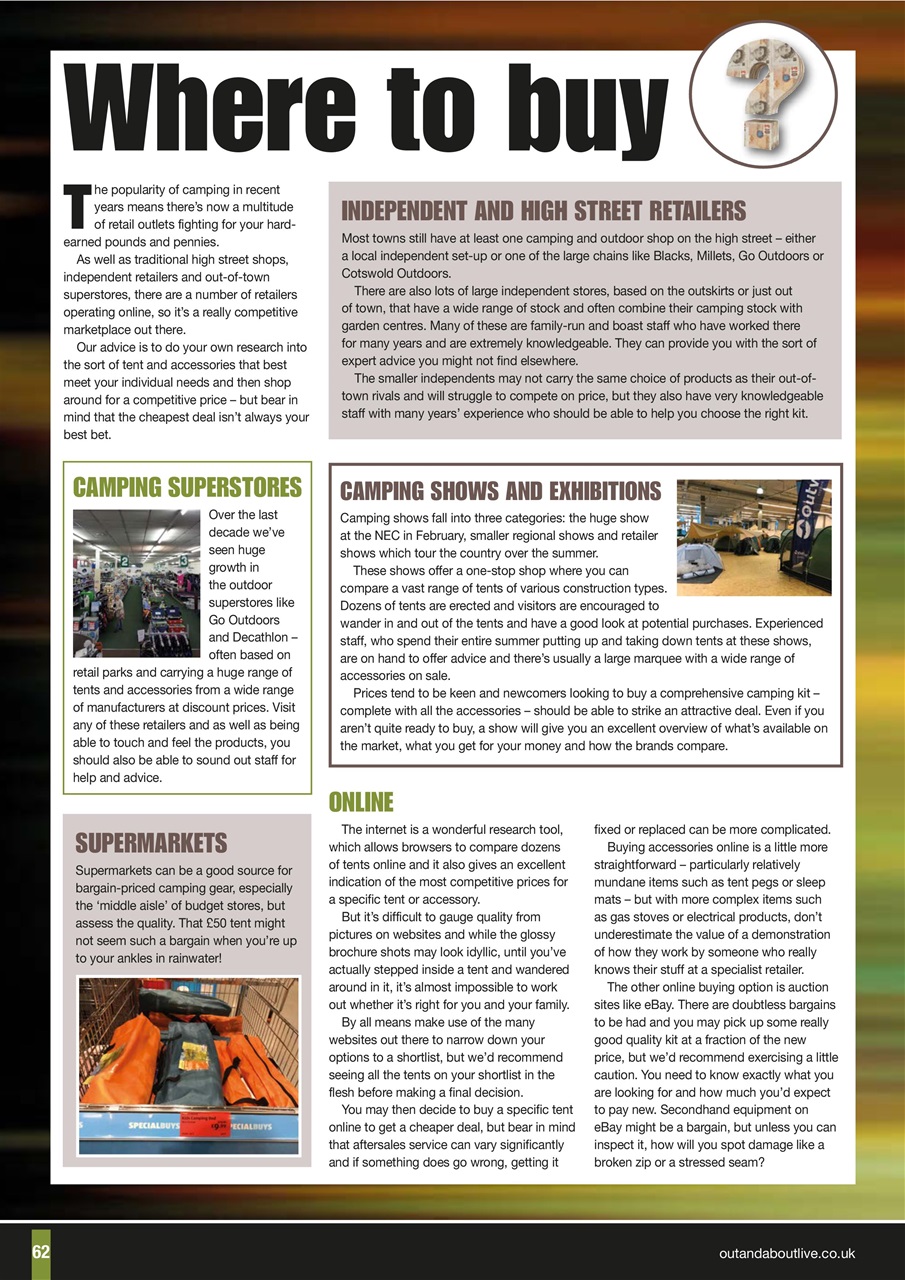 Camping Preview Pages