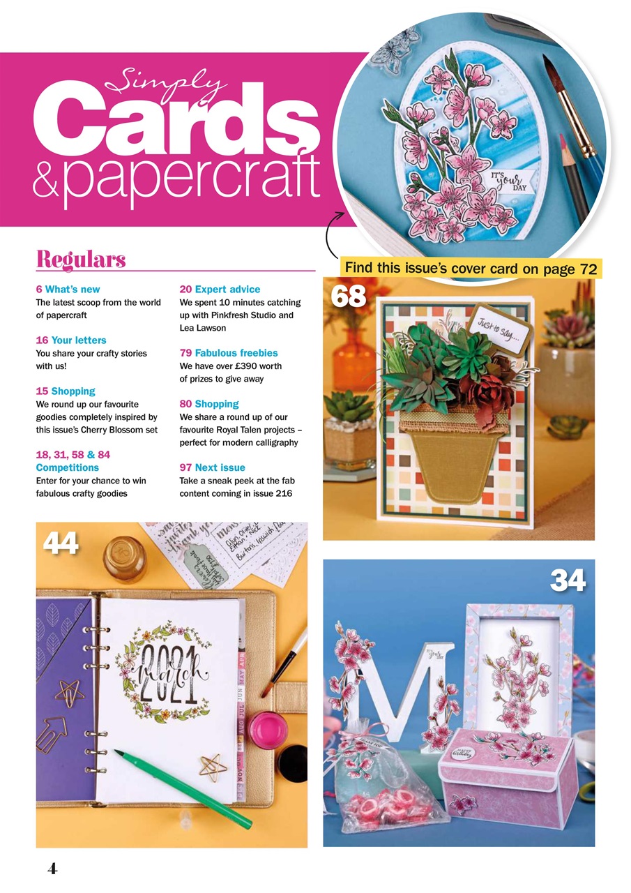 Simply Cards & Papercraft Preview Pages