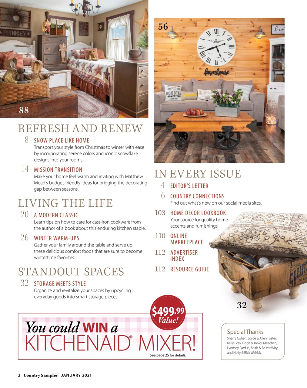 Country Sampler Home Preview Pages