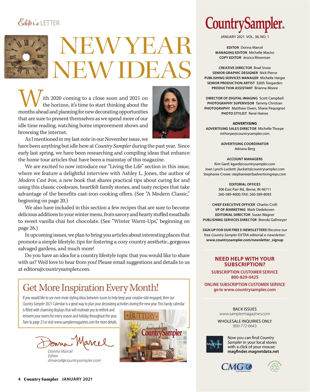 Country Sampler Home Preview Pages