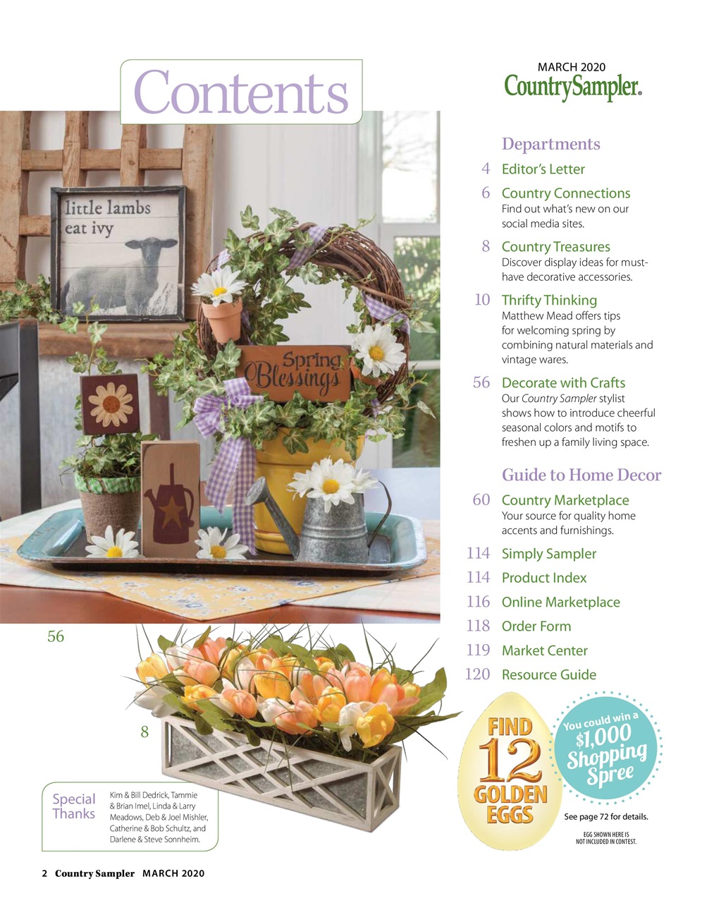 Country Sampler Home Preview Pages